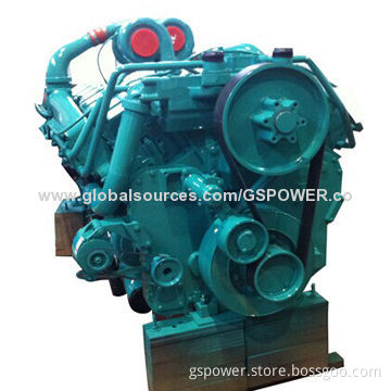 4-cycle 16-cylinder turbocharged marine engine for genset